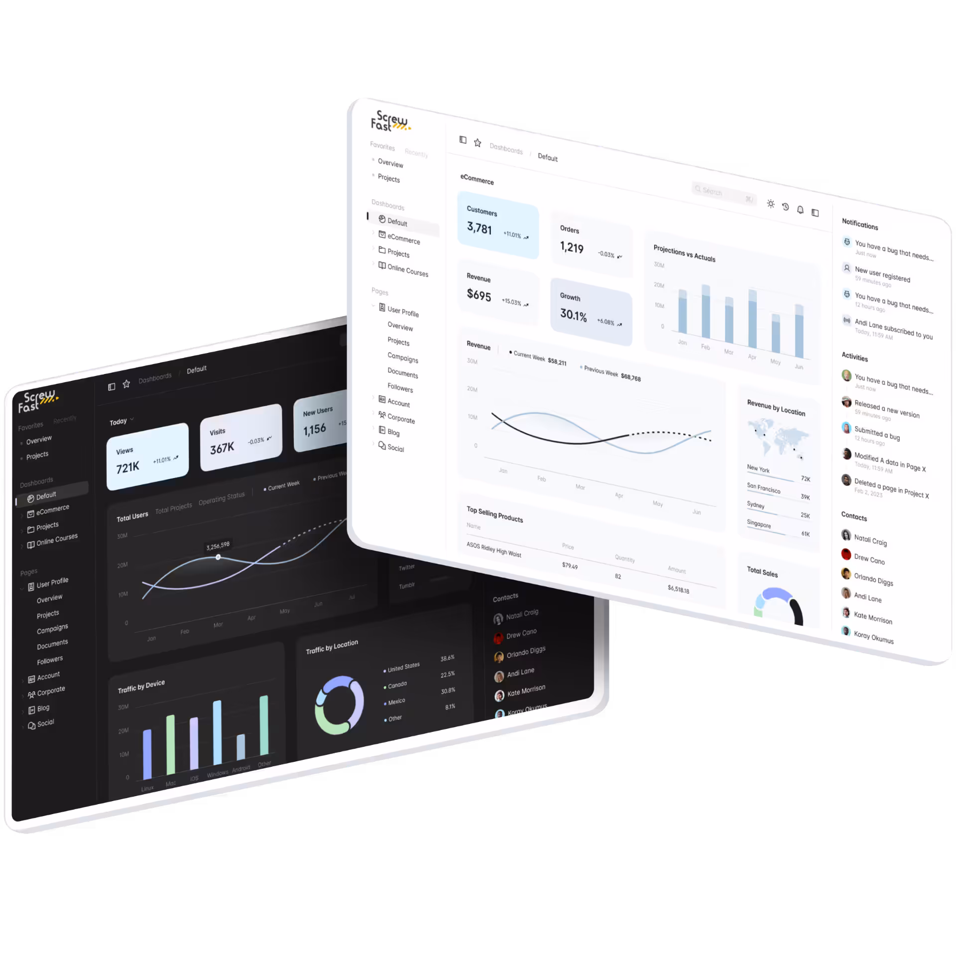 Real-time power monitoring dashboard interface