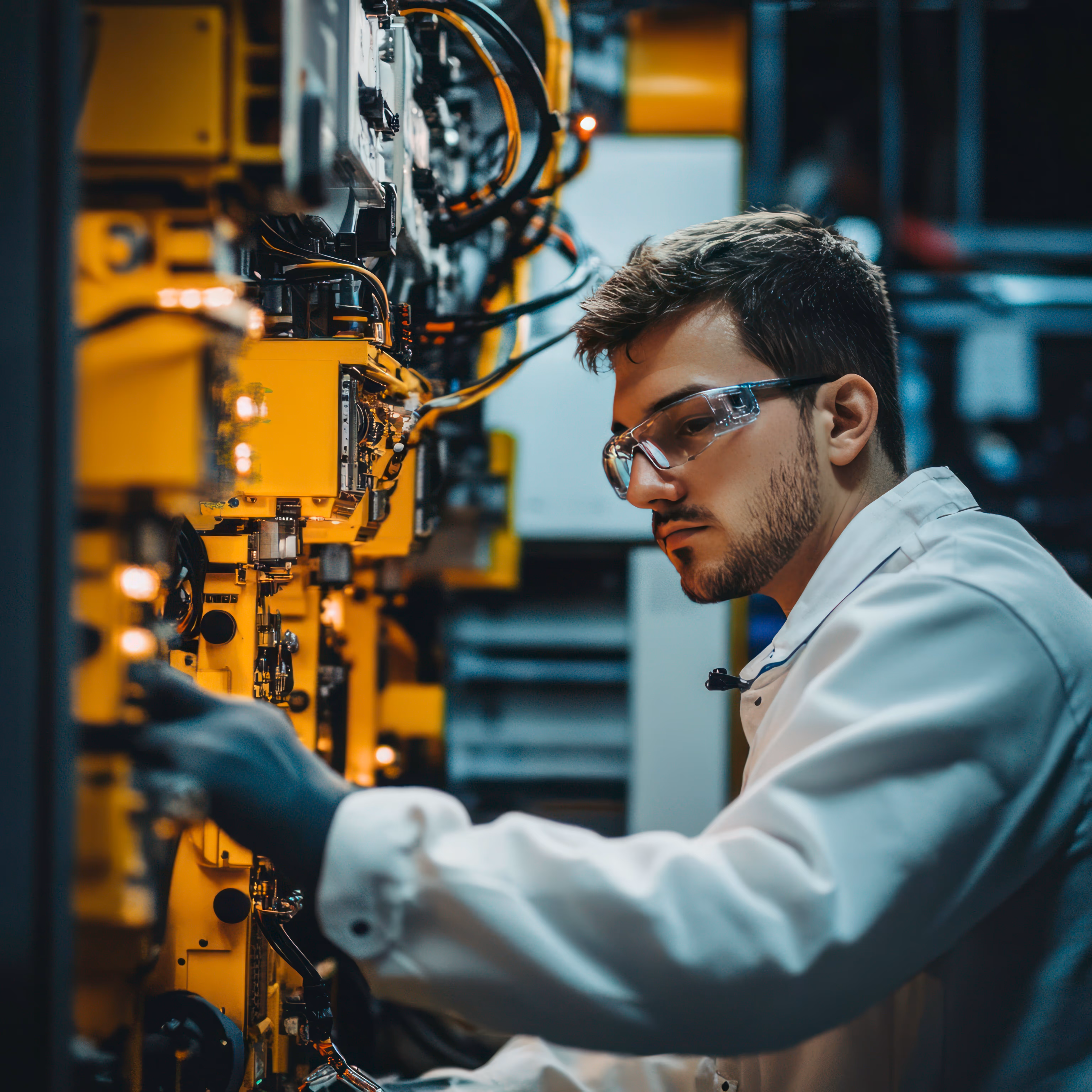 Manufacturing facility with power factor correction system